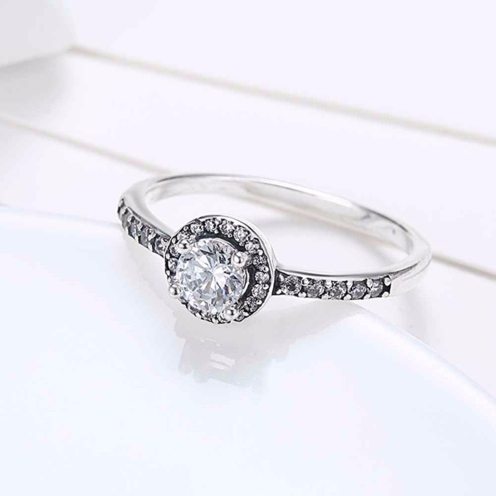 Solid 925 Sterling Silver Female Wedding Ring