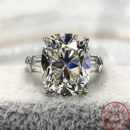 Luxury Oval 8ct Lab Diamond Ring 925 sterling silver Rings