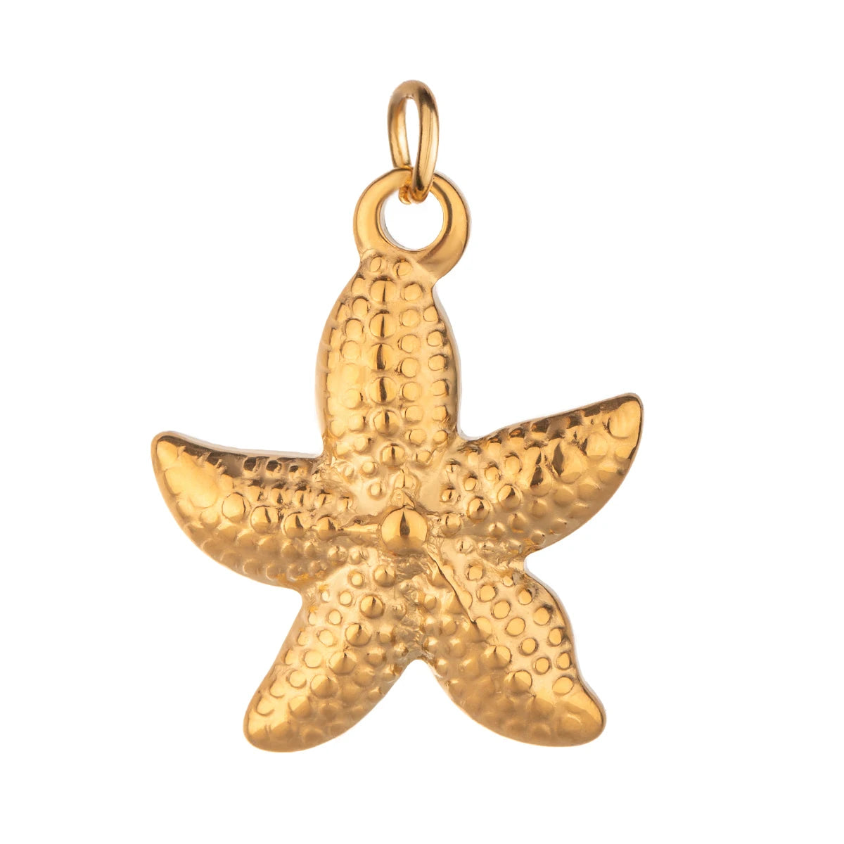 3pcs/Bag 18k Gold Plated Stainless Steel Conch Starfish Shell Charms Tarnish Sweat Resistant Multi Charm Dainty DIY Jewel